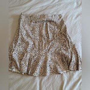 Leopard Print Frill Skirt Abercrombie. XS.